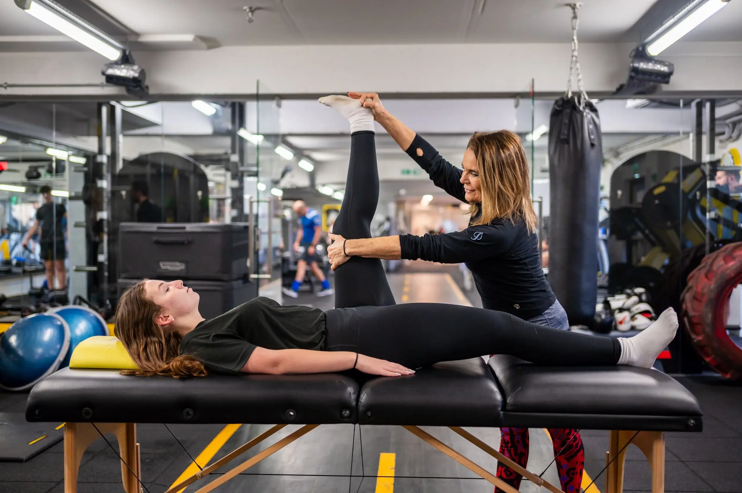 The weights floor at Three Sixty Fitness